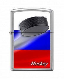 Зажигалка ZIPPO Российский хоккей 200 RUSSIAN HOCKEY PUCK 