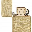 Зажигалка ZIPPO Armor® Luxury Waves Design с покрытием Tumbled Brass 46273