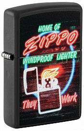 Зажигалка ZIPPO Classic с покрытием Black Matte 48455 