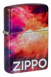 Зажигалка ZIPPO Tie Dye с покрытием 540 Tumbled Chrome 48982 