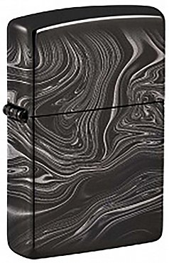 Зажигалка ZIPPO Marble Pattern с покрытием High Polish Black 49812