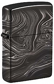Зажигалка ZIPPO Marble Pattern с покрытием High Polish Black 49812 