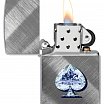 Зажигалка ZIPPO 46472 Gleaming Spade Design с покрытием Diagonal Weave