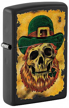 Зажигалка ZIPPO Lucky Map с покрытием Black Matte 46244