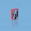Зажигалка ZIPPO Skull King Queen Beauty с покрытием Red Matte 48624