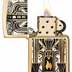 Зажигалка ZIPPO Art Deco Flame с покрытием High Polish Brass 46585