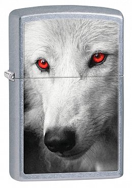 Зажигалка ZIPPO 28877 Red Eye Wolf - Красноглазый Волк