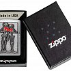 Зажигалка ZIPPO Couple Love с покрытием Brushed Chrome 48688