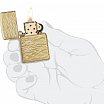 Зажигалка ZIPPO Armor® Luxury Waves Design с покрытием Tumbled Brass 46273