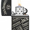 Зажигалка ZIPPO 46279 Jack Daniel's с покрытием Black Matte