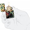Зажигалка ZIPPO 46145 Painted Tiger Design с покрытием 540 Tumbled Brass