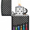 Зажигалка ZIPPO Chess Pieces с покрытием Black Matte 48662