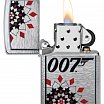 Зажигалка ZIPPO James Bond™ с покрытием Brushed Chrome 48734
