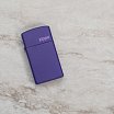 Зажигалка узкая ZIPPO 1637ZL Slim с покрытием Purple Matte