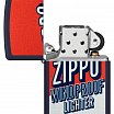 Зажигалка ZIPPO 46486 Color Block Design с покрытием Navy Matte
