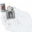 Зажигалка ZIPPO Couple Love с покрытием Brushed Chrome 48688