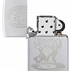 Зажигалка ZIPPO Vintage Dance с покрытием Satin Chrome 48728