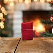 Зажигалка ZIPPO 21063ZL Logo с покрытием Candy Apple Red™