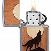 Зажигалка ZIPPO WOODCHUCK 49043 Howling Wolf - Воющий волк