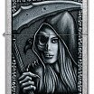 Зажигалка ZIPPO 46151 Grim Beauty с покрытием Street Chrome - Мрачная красота
