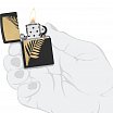 Зажигалка ZIPPO 46473 Zen Flora Design с покрытием Black Matte