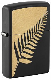 Зажигалка ZIPPO 46473 Zen Flora Design с покрытием Black Matte 