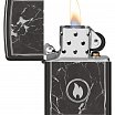 Зажигалка ZIPPO Marble Flame с покрытием High Polish Black 46571