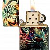 Зажигалка ZIPPO 46145 Painted Tiger Design с покрытием 540 Tumbled Brass