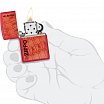 Зажигалка ZIPPO Made in USA Design с покрытием Red Matte 46487