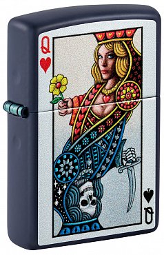 Зажигалка ZIPPO Queen Design с покрытием Navy Matte 48723