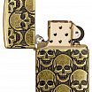 Зажигалка ZIPPO Armor® Cackling Cranium с покрытием Antique Brass 46302