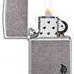 Зажигалка ZIPPO Armor® Flame c покрытием Antique Silver 46399