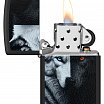 Зажигалка ZIPPO 46694 Two Wolves с покрытием Black Matte
