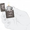 Зажигалка ZIPPO Skull Design с покрытием Black Ice® 49141