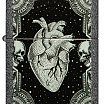 Зажигалка ZIPPO Heart Design с покрытием Iron Stone 48720