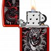 Зажигалка ZIPPO Dragon Tiger Design с покрытием Metallic Red 48933