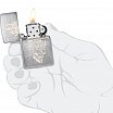 Зажигалка ZIPPO 46477 Skull Castle Design с покрытием Brushed Chrome