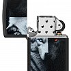 Зажигалка ZIPPO 46694 Two Wolves с покрытием Black Matte