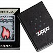 Зажигалка ZIPPO Flame Design с покрытием Street Chrome 49576