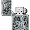 Зажигалка ZIPPO Classic с покрытием Brushed Chrome 48902