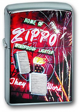 *Зажигалка Zippo Neon Sign 24069