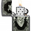 Зажигалка ZIPPO Heart Design с покрытием Iron Stone 48720