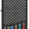 Зажигалка ZIPPO Chess Pieces с покрытием Black Matte 48662