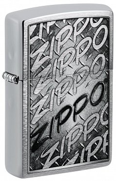 Зажигалка ZIPPO Лучшая цена 2023 с покрытием Brushed Chrome 48784