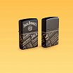 Зажигалка ZIPPO 46279 Jack Daniel's с покрытием Black Matte