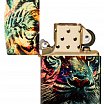 Зажигалка ZIPPO 46145 Painted Tiger Design с покрытием 540 Tumbled Brass