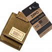 Чехол ZIPPO 48401 для широкой зажигалки, нейлон, с нейлоновым фиксатором на ремень, песочный