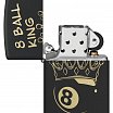 Зажигалка ZIPPO 46291 Billiards Champion Design с покрытием Black Matte