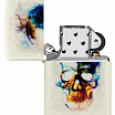 Зажигалка ZIPPO Skull Design с покрытием Glow In The Dark Green 48563