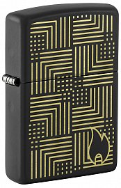 Зажигалка ZIPPO 46478 Reflection Design с покрытием Black Matte 